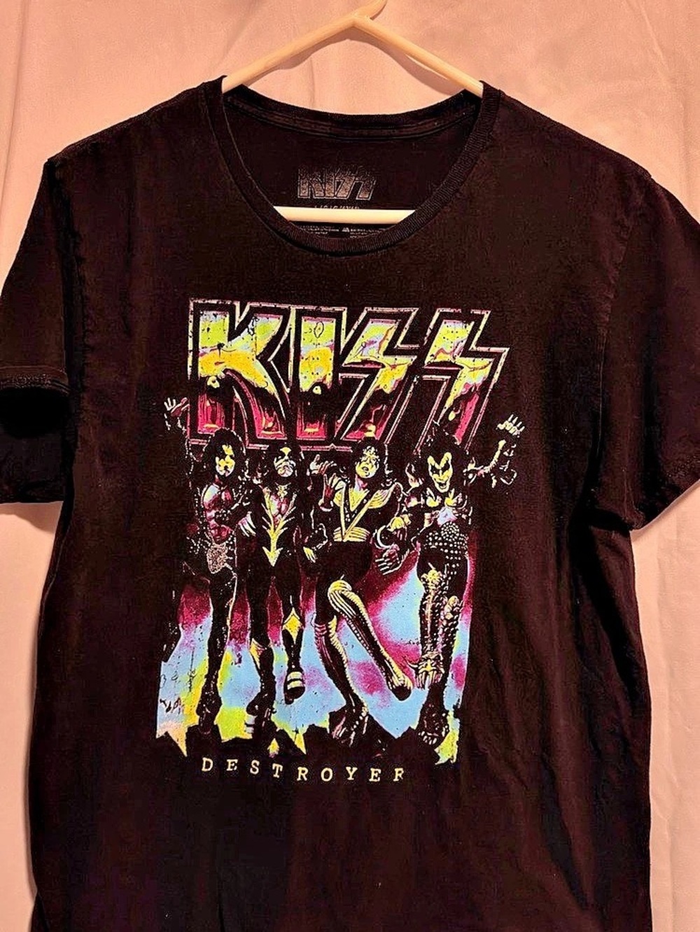 KISS Destroyer Graphic Band Tee Black Large